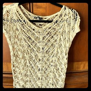 Eileen Fisher Crochet Knit blouse